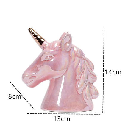 Iridescent Pink Unicorn Piggy Bank