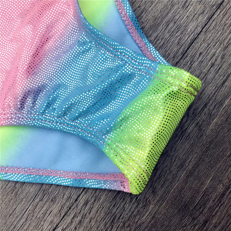 Glitter Rainbow Unicorn Swimsuit