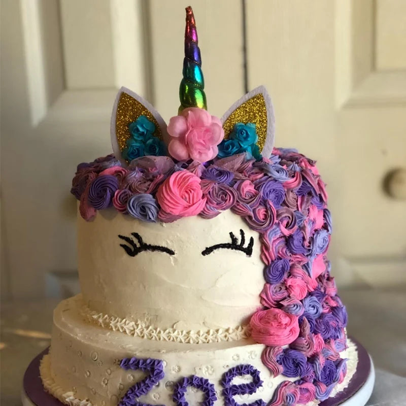 Glitter Wings Unicorn Cake Topper
