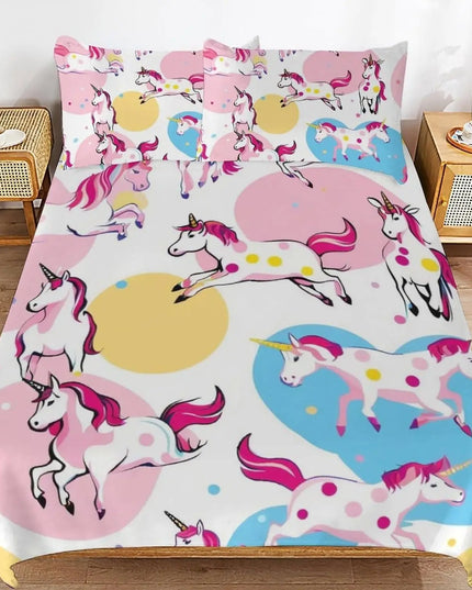 Gallop Heart Circle Unicorn Bedding