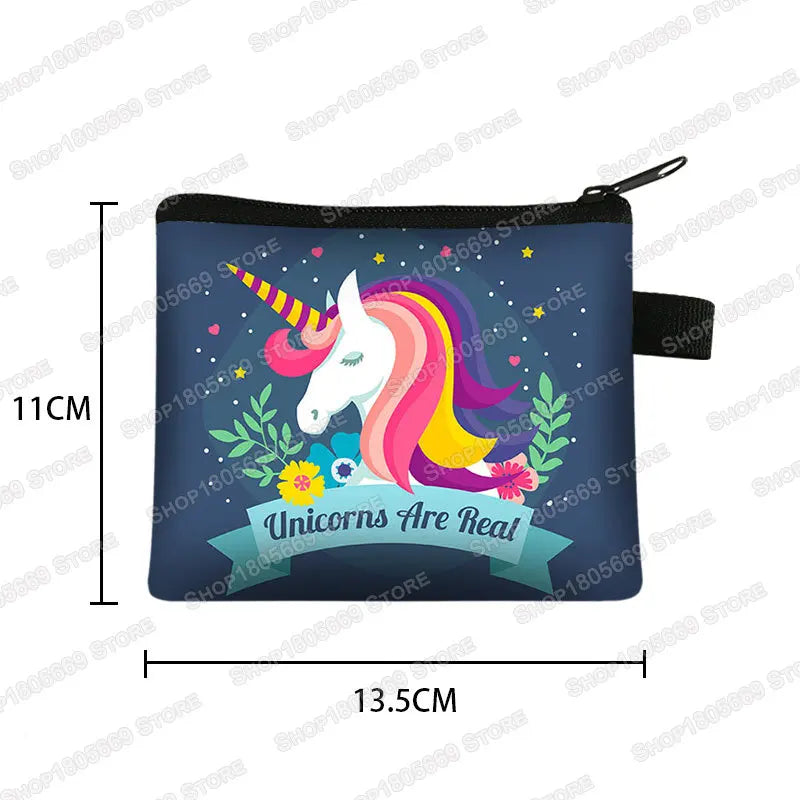 Fantasy Unicorn Print Purse