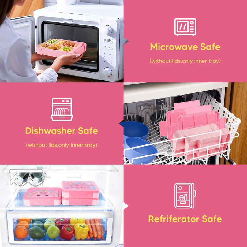 Rainbow Unicorn Bento Lunch Box