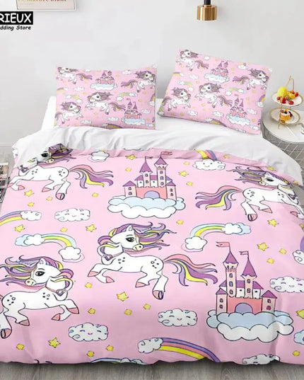 Castle Unicorn Pattern Bedding