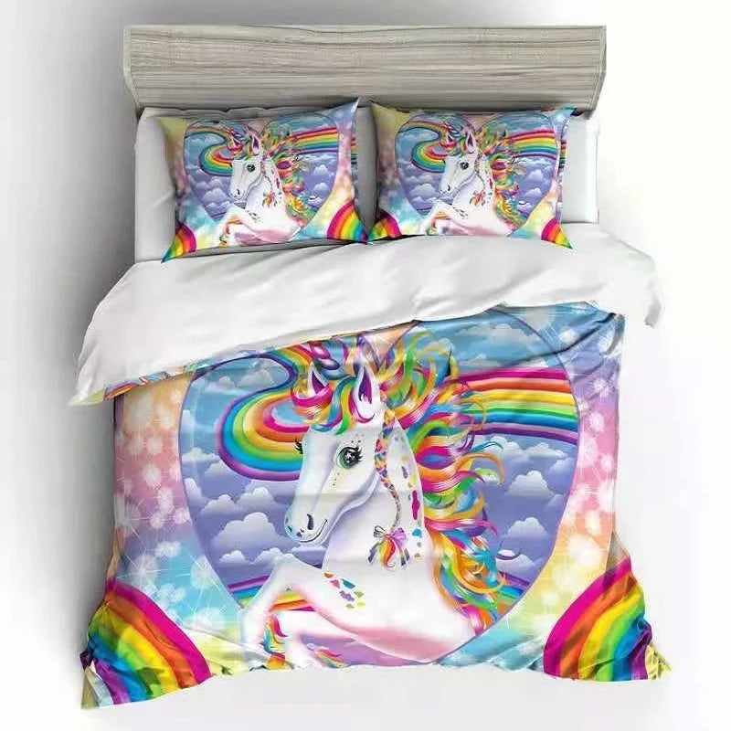 Rainbow Portrait Unicorn Bedding