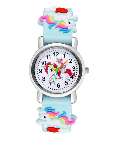 Sky Blue Unicorn 3D Band Watch