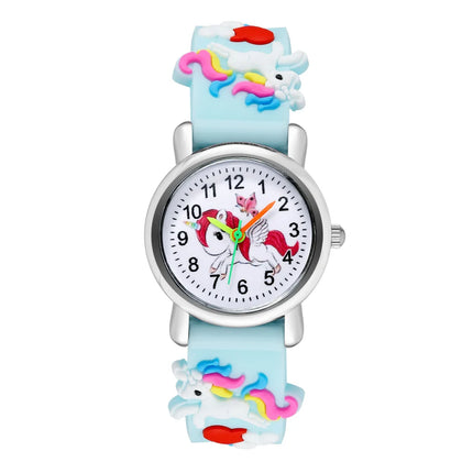 Sky Blue Unicorn 3D Band Watch