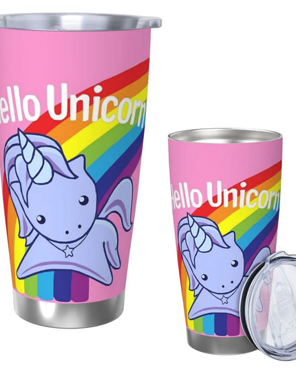 Pink Winged Unicorn Tumbler
