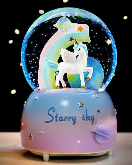 Starry Sky Rainbow Snow Globe