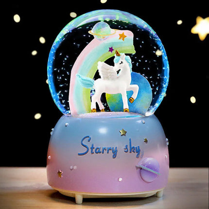 Starry Sky Rainbow Snow Globe
