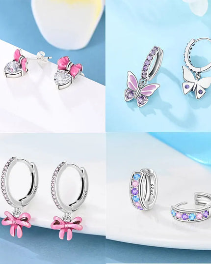 Winged Unicorn Charm Earrings