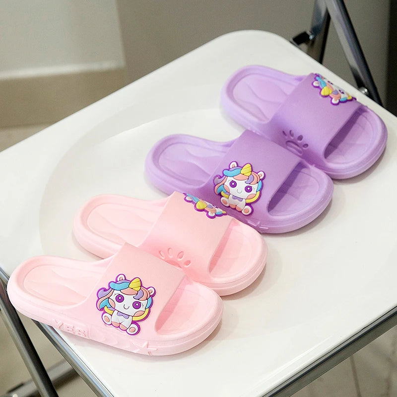 Purple Charm Unicorn Slippers