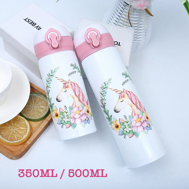 Cute Unicorn Water Bottle for Girls