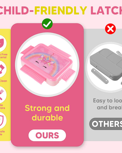 Rainbow Unicorn Bento Lunch Box