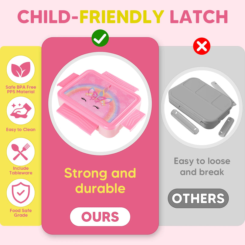 Rainbow Unicorn Bento Lunch Box