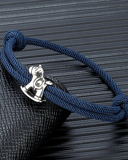 Bright Red Unicorn Cord Bracelet