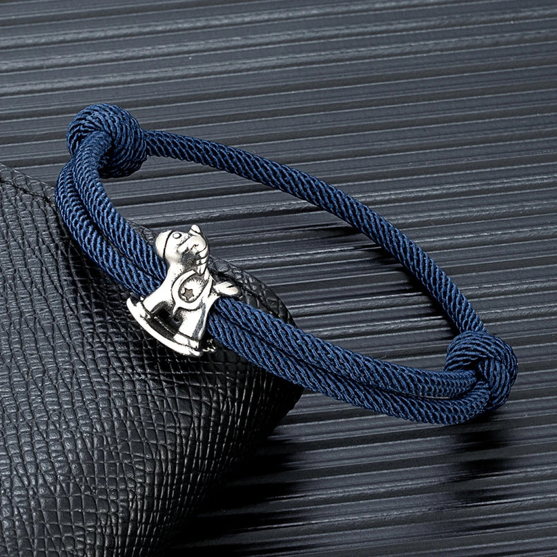 Champagne Unicorn Cord Bracelet