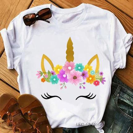 Kawaii Girl Unicorn Shirt