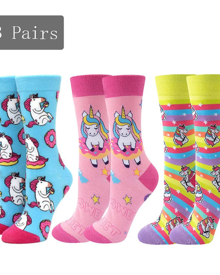 Women's Unicorn Socks - Bold 3-Pack
