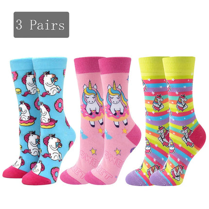 Women's Unicorn Socks - Bold 3-Pack