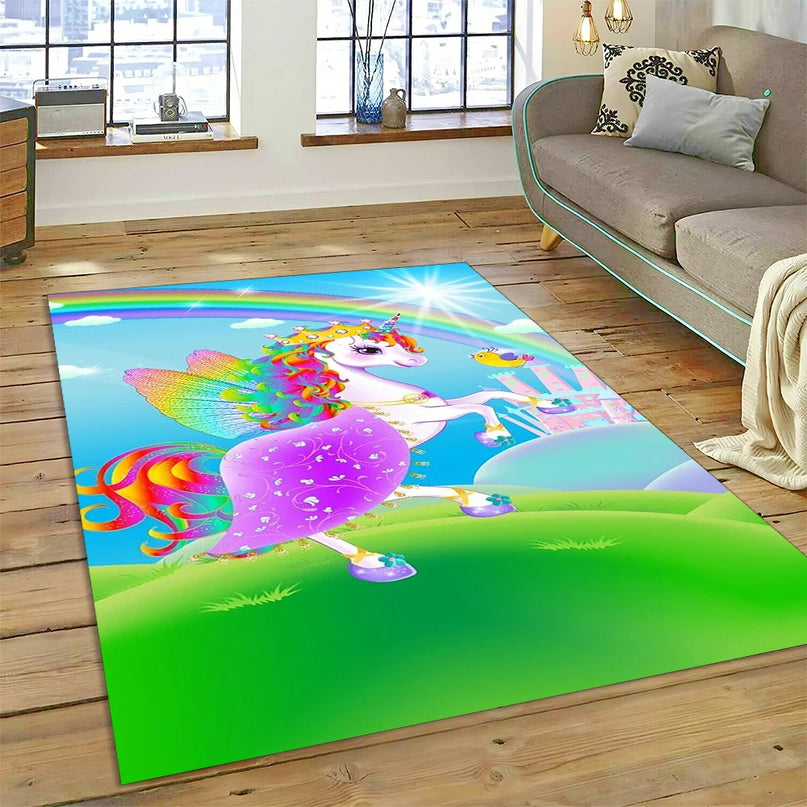 Magical Carousel Unicorn Rug