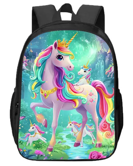 Kawaii Unicorn Double Layer Backpack