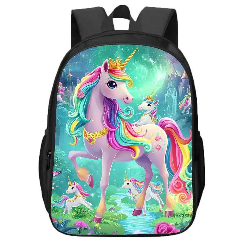 Kawaii Unicorn Double Layer Backpack