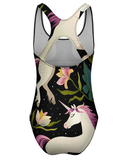 Coral Pink Unicorn Swimsuit