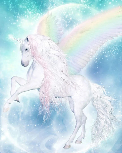 Magical Unicorn Clouds Canvas Wall Art