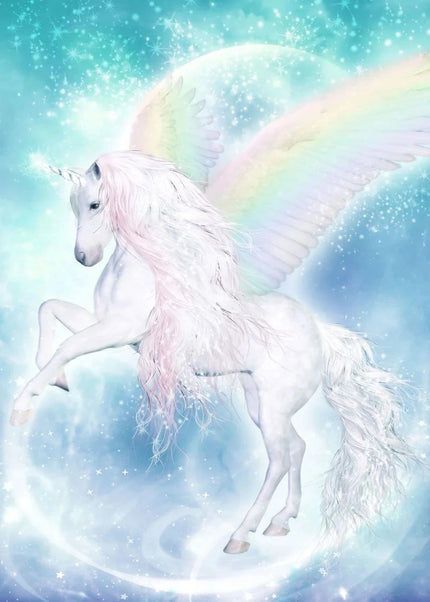Magical Unicorn Clouds Canvas Wall Art