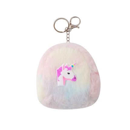 Pink Plush Bookbag Purse