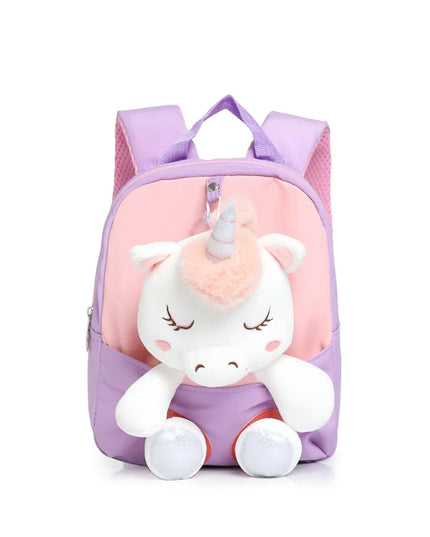 Purple Unicorn Stuffed Toddler Backpack