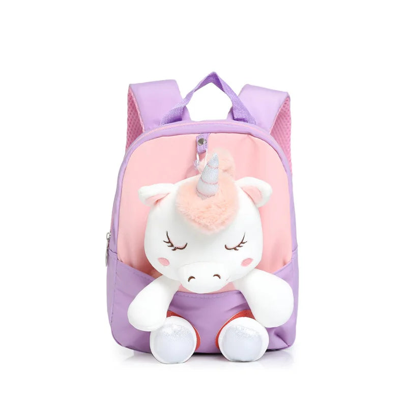 Purple Unicorn Stuffed Toddler Backpack