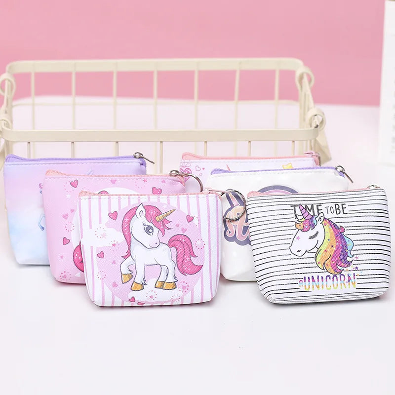 Sleepy Unicorn Leather Purse