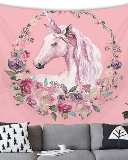 Purple Dreamy Unicorn Tapestry