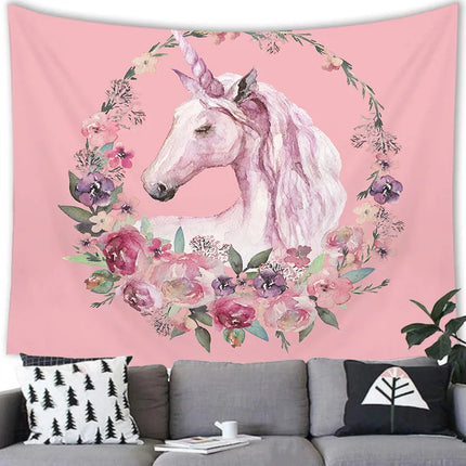 Purple Dreamy Unicorn Tapestry