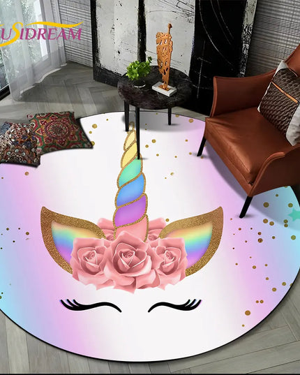 Winged Anime Unicorn Rug