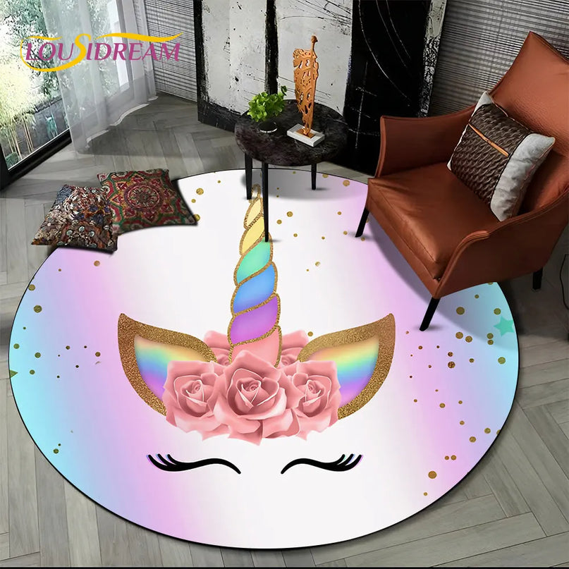 Winged Anime Unicorn Rug