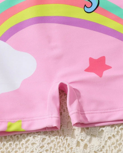 Kawaii Unicorn Rash Guard Swimsuit