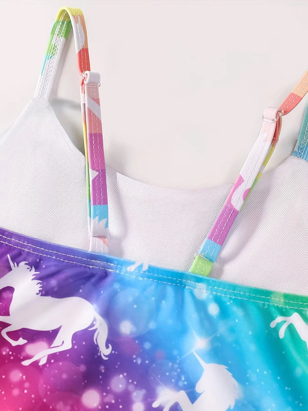 Tie Dye Toddler Unicorn Swimsuit