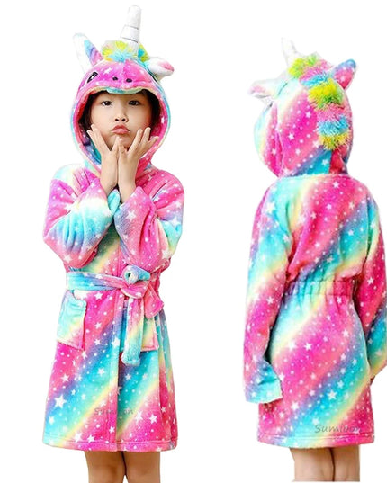 Pink Cosmic Galaxy Unicorn Robe