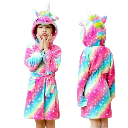 Pink Cosmic Galaxy Unicorn Robe