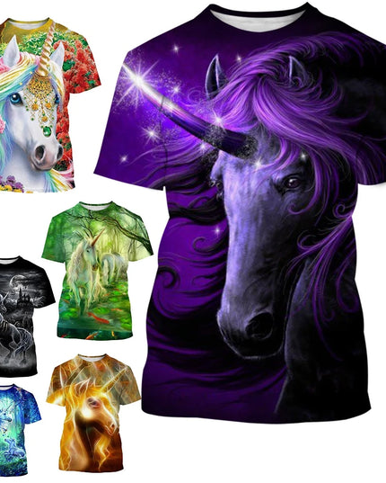 Colorful Unicorn Art Shirt