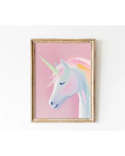 Whimsical Pastel Unicorn Wall Art