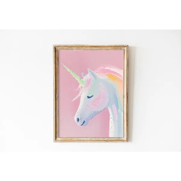 Whimsical Pastel Unicorn Wall Art