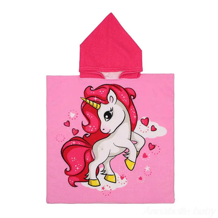 Hooded Unicorn Towel Robe