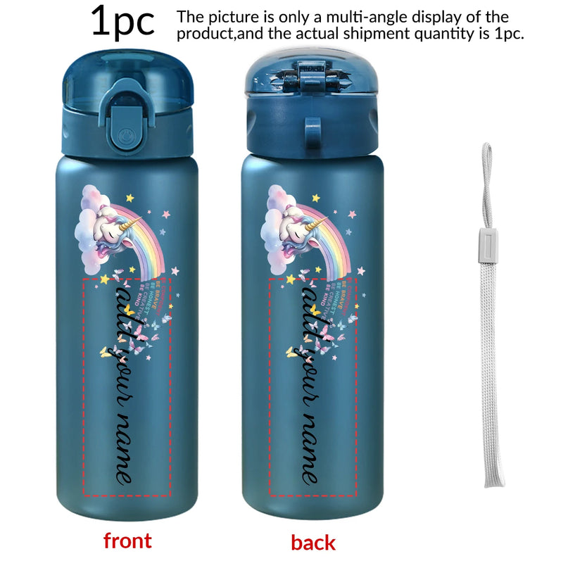 Cool Blue Unicorn Water Bottle