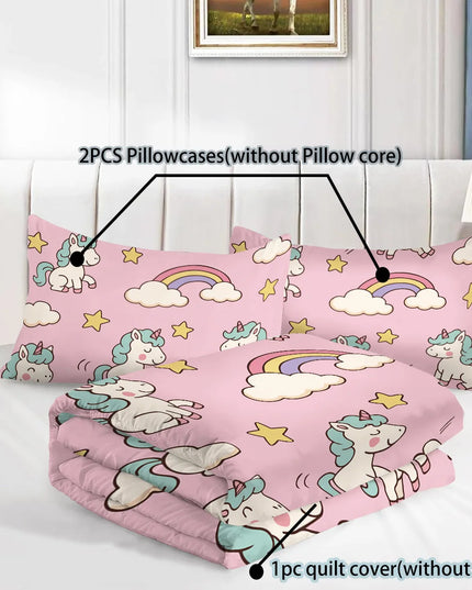 Dreamy Heart Unicorn Bedding