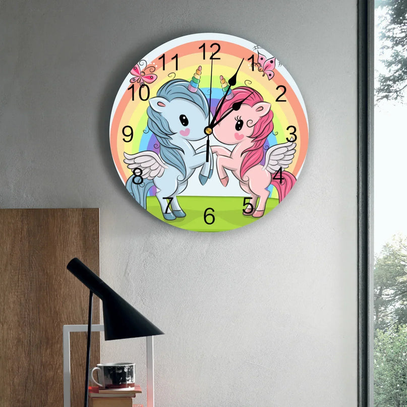 Cute Unicorn Wall Clock