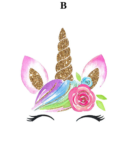 Glitter Unicorn Face Wall Art