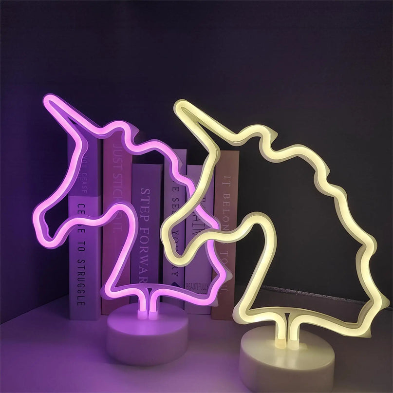 Warm Glow Unicorn LED Night Light